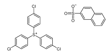 naphthalene-2-sulfonate,tris(4-chlorophenyl)sulfanium Structure