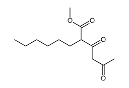 methyl 2-(3-oxobutanoyl)octanoate结构式