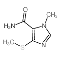 3-methyl-5-methylsulfanyl-imidazole-4-carboxamide结构式