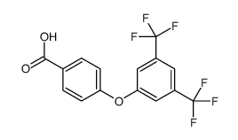 4-[3,5-bis(trifluoromethyl)phenoxy]benzoic acid structure