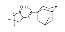 N-(5,5-DIMETHYL-2-OXOTETRAHYDRO-3-FURYL)-1-ADAMANTANECARBOXAMIDE Structure