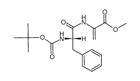 N-butyloxycarbonylphenylalanyl-dehydroalanyl-methyl ester Structure