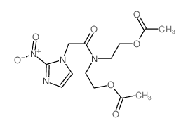 1H-Imidazole-1-acetamide,N,N-bis[2-(acetyloxy)ethyl]-2-nitro- Structure