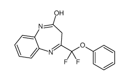 4-[difluoro(phenoxy)methyl]-1,3-dihydro-1,5-benzodiazepin-2-one Structure