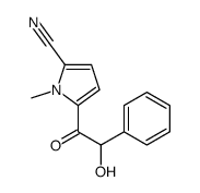 5-(2-hydroxy-2-phenylacetyl)-1-methylpyrrole-2-carbonitrile结构式