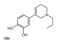 4-(1,2,5,6-Tetrahydro-1-propyl-3-pyridinyl)-1,2-benzenediol hydrobromi de Structure