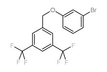 3-(3,5-BIS(TRIFLUOROMETHYL)BENZYLOXY)BROMOBENZENE结构式