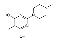 4,6-dihydroxy-5-methyl-2-(N-methylpiperazino)pyrimidine结构式