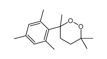 3,3,6-trimethyl-6-(2,4,6-trimethylphenyl)dioxane结构式