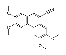 2,3,6,7-tetramethoxyphenanthrene-9-carbonitrile结构式