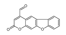 2-oxo-[1]benzofuro[3,2-g]chromene-4-carbaldehyde结构式