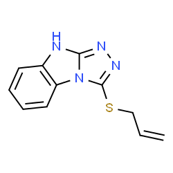 3-Allylsulfanyl-9H-benzo[4,5]imidazo[2,1-c][1,2,4]triazole结构式