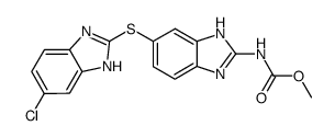 methyl 5(6)-<5(6)-chloro-2-benzimidazolylthio>-benzimidazole-2-carbamate结构式