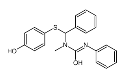 1-[(4-hydroxyphenyl)sulfanyl-phenylmethyl]-1-methyl-3-phenylurea结构式