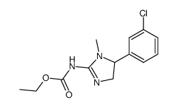 1-methyl-4,5-dihydro-5-(3-chlorophenyl)-2-ethoxycarbonylaminoimidazole结构式