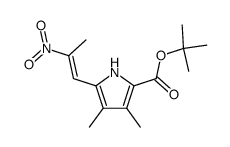 t-butyl 3,4-dimethyl-5-(2-nitroprop-1-enyl)pyrrole-2-carboxylate结构式