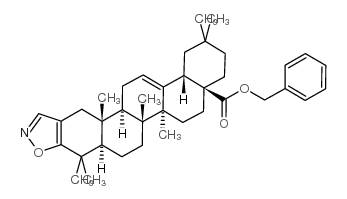 Oleana-2,12-dieno[2,3-d]isoxazol-28-oic acid phenylmethyl ester Structure