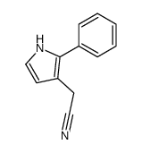 2-(2-phenyl-1H-pyrrol-3-yl)acetonitrile Structure