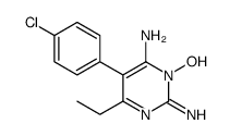 5-(4-chlorophenyl)-6-ethyl-3-hydroxy-2-iminopyrimidin-4-amine Structure