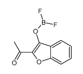 1-(3-difluoroboranyloxy-1-benzofuran-2-yl)ethanone结构式