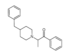 2-(4-benzylpiperidin-1-yl)-1-phenylpropan-1-one Structure