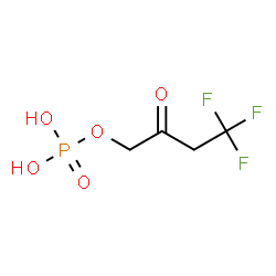 2-keto-4,4,4-trifluorobutyl phosphate Structure