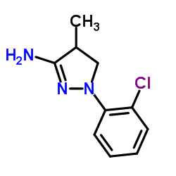 1-(2-Chlorophenyl)-4-methyl-4,5-dihydro-1H-pyrazol-3-amine结构式