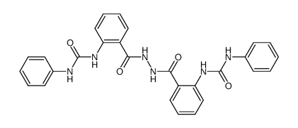 1,2-bis(2-(3-phenylureido)benzoyl)hydrazine Structure