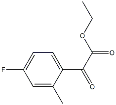 Ethyl 4-fluoro-2-methylbenzoylformate Structure