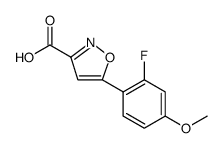 3-Isoxazolecarboxylic acid, 5-(2-fluoro-4-methoxyphenyl) structure