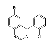 6-bromo-4-(2-chlorophenyl)-2-methylquinazoline结构式