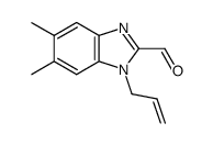 1-allyl‐5,6-dimethyl-1H-benzo[d]imidazole‐2-carboxaldehyde Structure