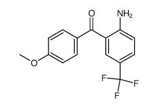 2-Amino-4'-methoxy-5-trifluormethylbenzophenon结构式