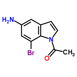 1-(5-Amino-7-bromo-1H-indol-1-yl)ethanone Structure