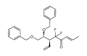 (S,E)-6-((S)-1,2-bis(benzyloxy)ethyl)-5,5-difluoroocta-2,7-dien-4-one Structure