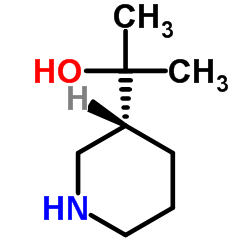 2-[(3R)-3-Piperidinyl]-2-propanol structure