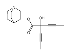 1-azabicyclo[2.2.2]octan-3-yl 2-hydroxy-2-prop-1-ynylpent-3-ynoate Structure