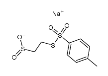 sodium 2-(p-toluenesulfonylthio)ethanesulfinate结构式