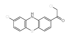 Ethanone, 2-chloro-1-(8-chloro-10H-phenothiazin-2-yl)-结构式