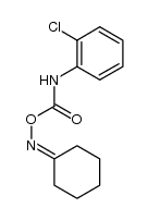 cyclohexanone O-((2-chlorophenyl)carbamoyl) oxime structure