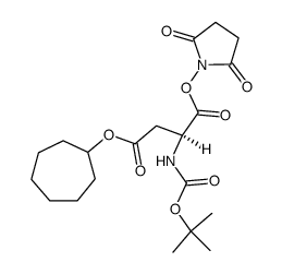 Boc-Asp(OChp)-OSu Structure