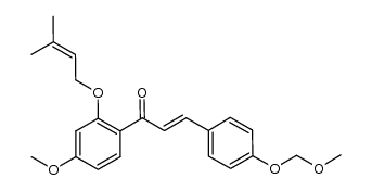 4'-methoxy-4-methoxymethoxy-2'-prenyloxychalcone Structure