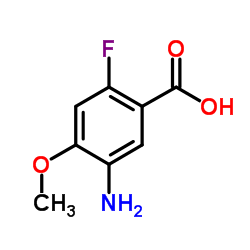 5-Amino-2-fluoro-4-methoxybenzoic acid structure