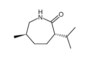 2H-Azepin-2-one,hexahydro-6-methyl-3-(1-methylethyl)-,(3S,6R)-(9CI)结构式