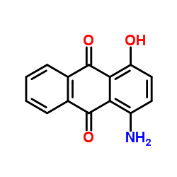 1-氨基-4-羟基蒽醌结构式