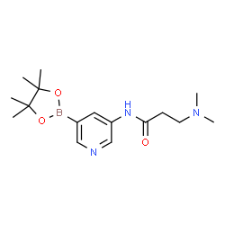 5-(3-(Dimethylamino)propanamido)pyridine-3-boronic acid pinacol ester Structure