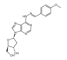 N6-[4-methoxybenzaldehyde hydrazone]-2'-deoxyadenosine Structure