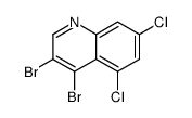 3,4-dibromo-5,7-dichloroquinoline structure