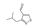 3-(2-methylpropyl)-1,2-thiazole-4-carbaldehyde结构式