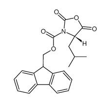 NALPHA-9-Fluorenylmethoxycarbonyl-L-leucine N-carboxylic anhydride Structure